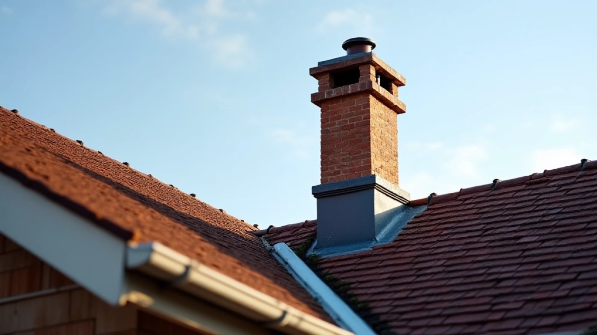 jak wysoko komin ponad dach