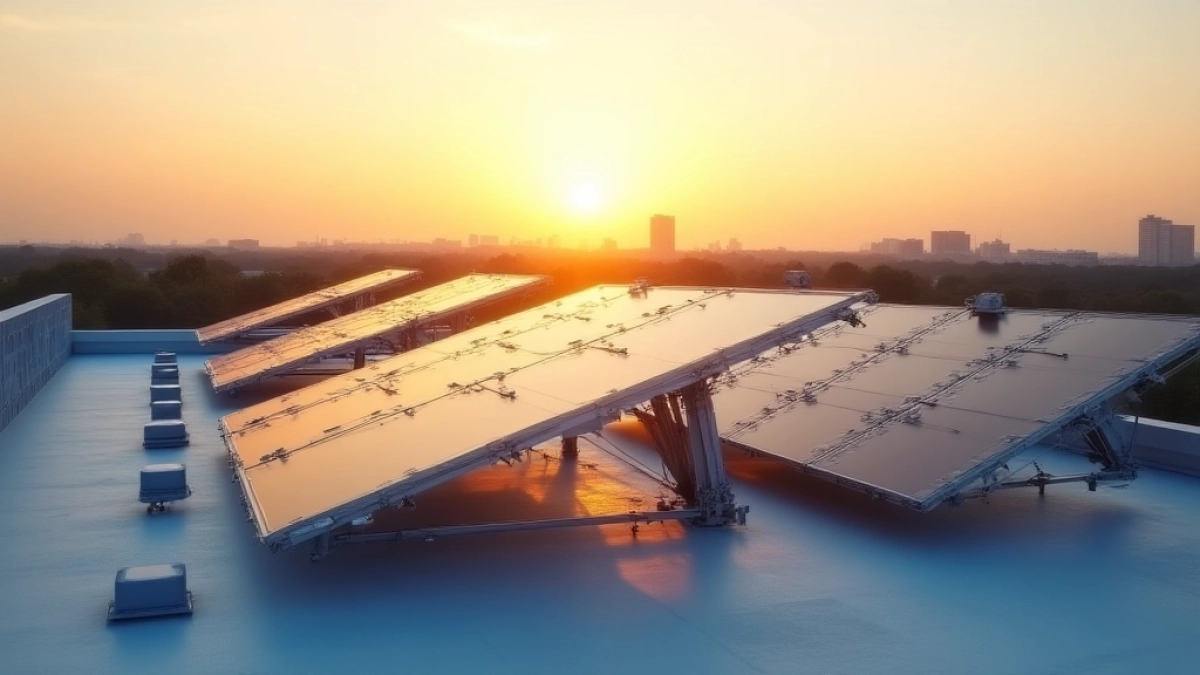 Jaki kąt paneli fotowoltaicznych na płaskim dachu