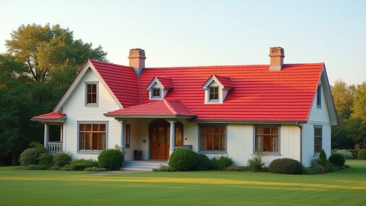 jaki kolor do czerwonego dachu