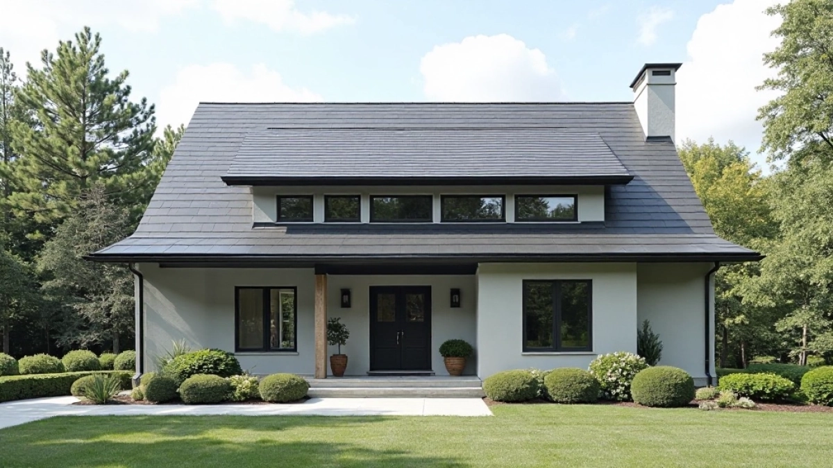 jaki kolor tynku do grafitowego dachu