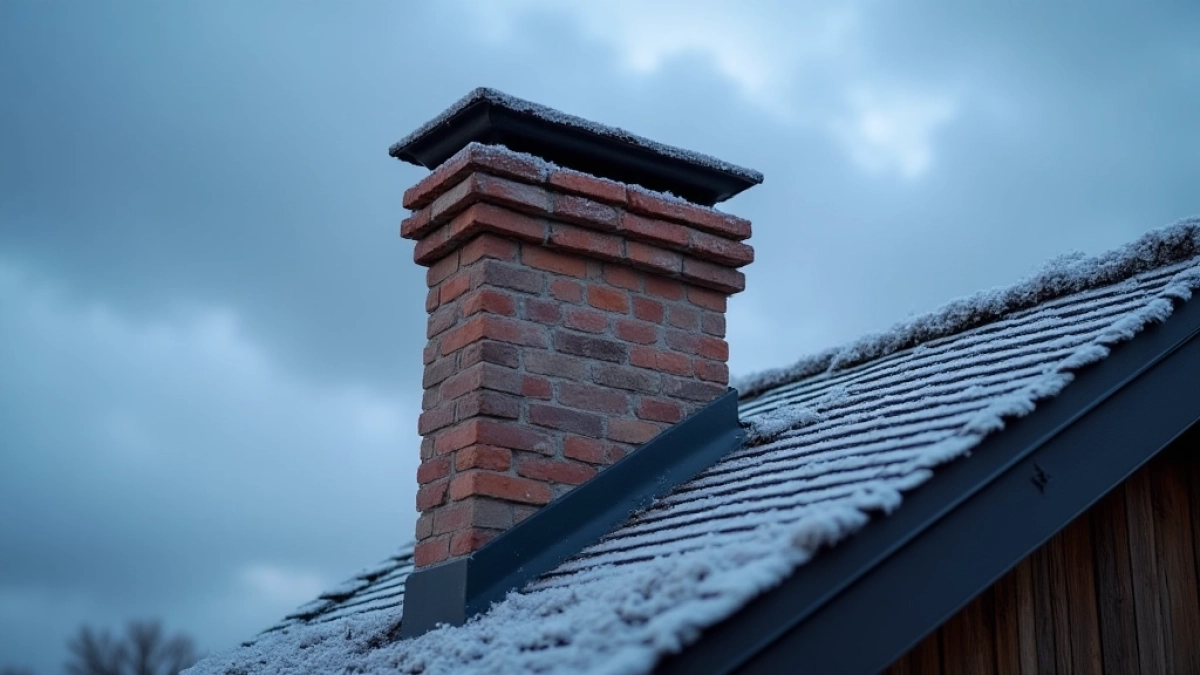 ocieplenie komina ponad dachem