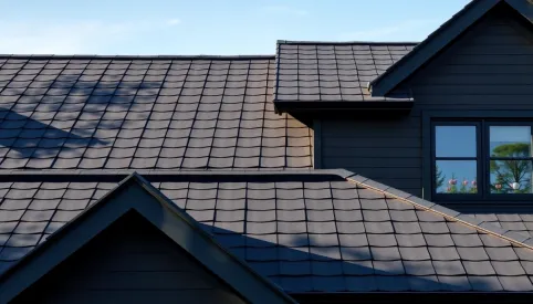 Antracytowy dach jaka elewacja