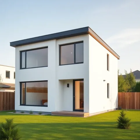 dom z płaskim dachem 70m2