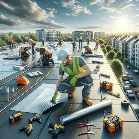 jak wyremontować płaski dach