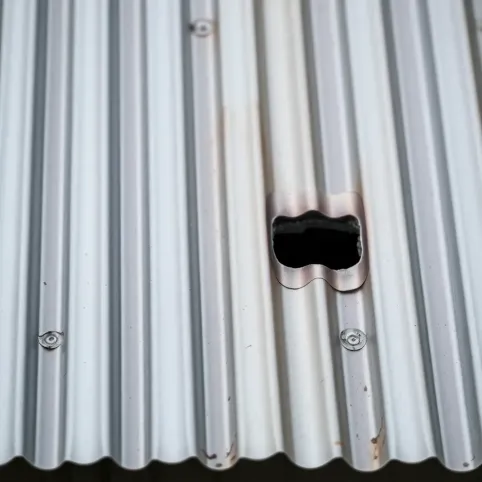 Jak załatać dziurę w dachu z blachy