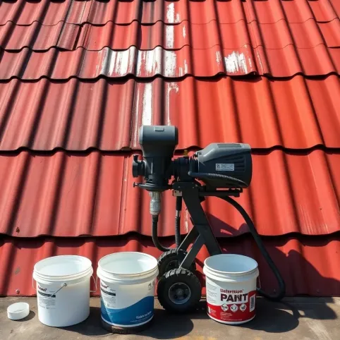 Jaki agregat do malowania dachu