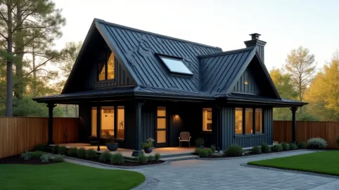 Jaki kolor ogrodzenia do czarnego dachu