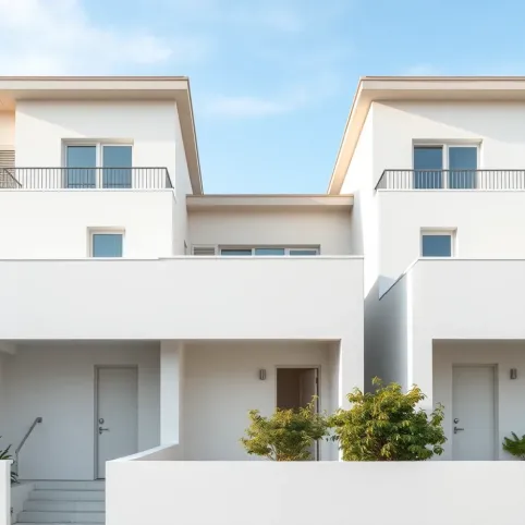 Kolory elewacji domów z płaskim dachem