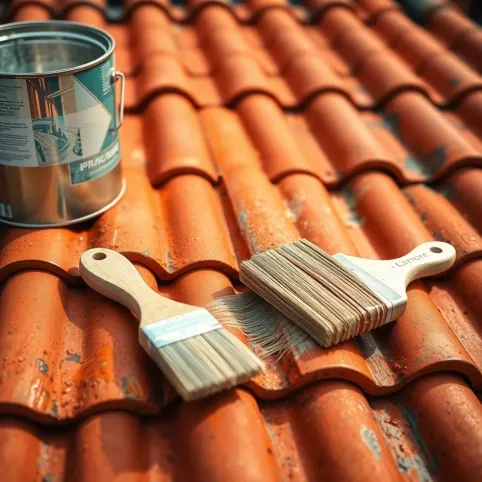 Malowanie dachu pędzlem cena