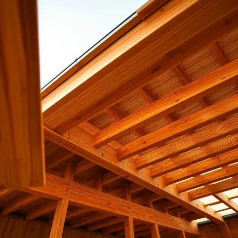 Płaski dach drewniany cena