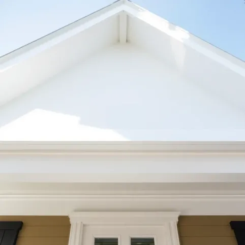 Podbitka z tynku dach dwuspadowy