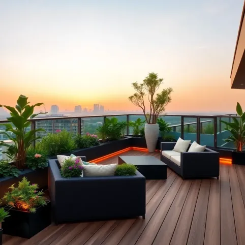 Taras na dachu inspiracje